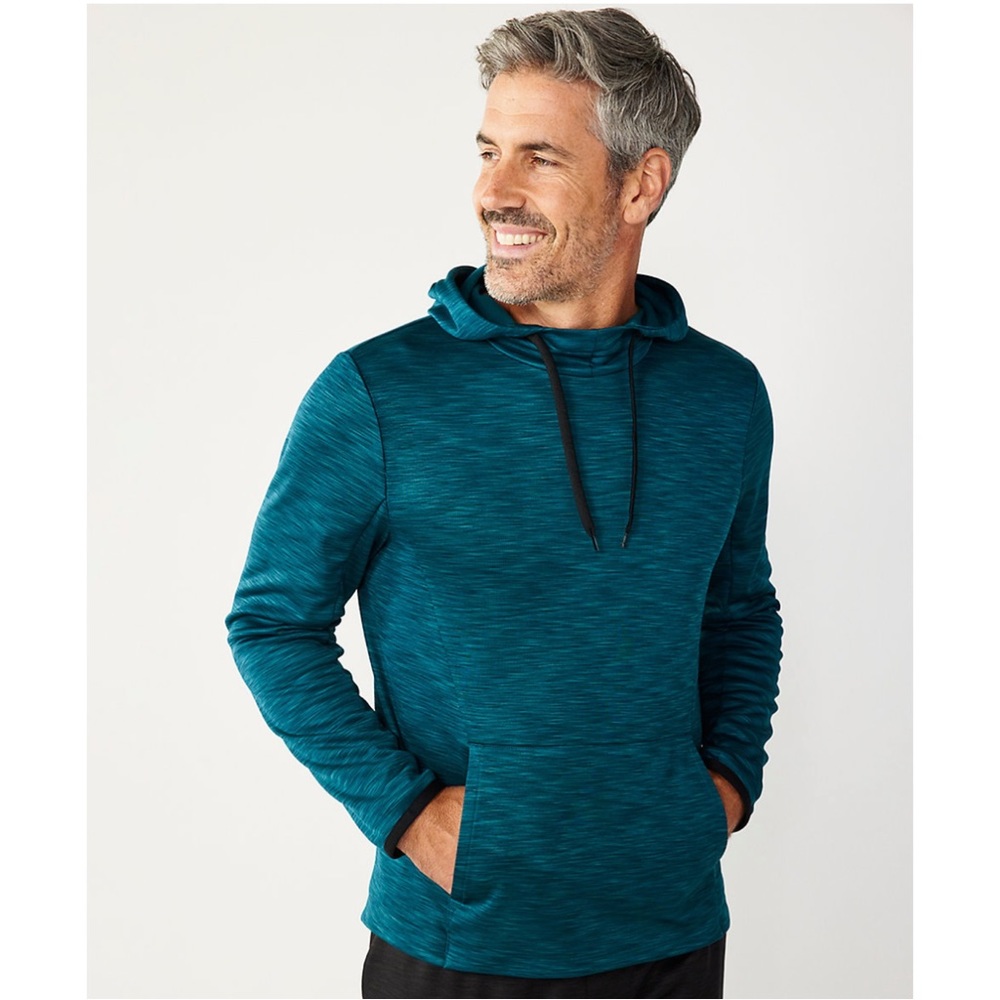 NWT Men's Tek Gear Performance Fleece Hoodie Green Size S